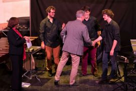 Trio Be One receives 3rd prize from Heiner Hempel