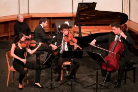 Das Aurora Piano Quartet in der Kirche