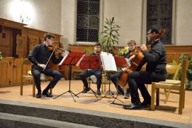 The Gardan Quartet in the church Frutigen