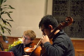 Violist and cellist of the Gardan Quartet