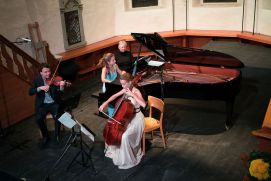 Le Delta Piano Trio dans l'église d'Adelboden